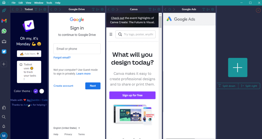 CP mosaic view Workspace Hub