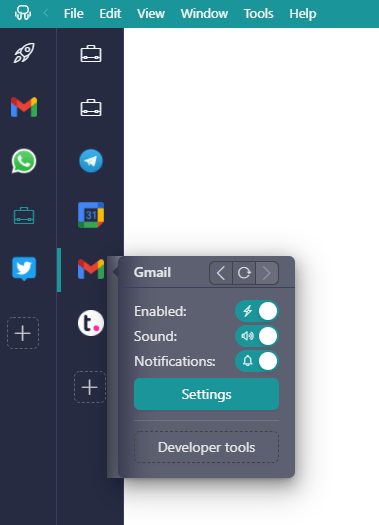 cp mute Workspace Hub applications