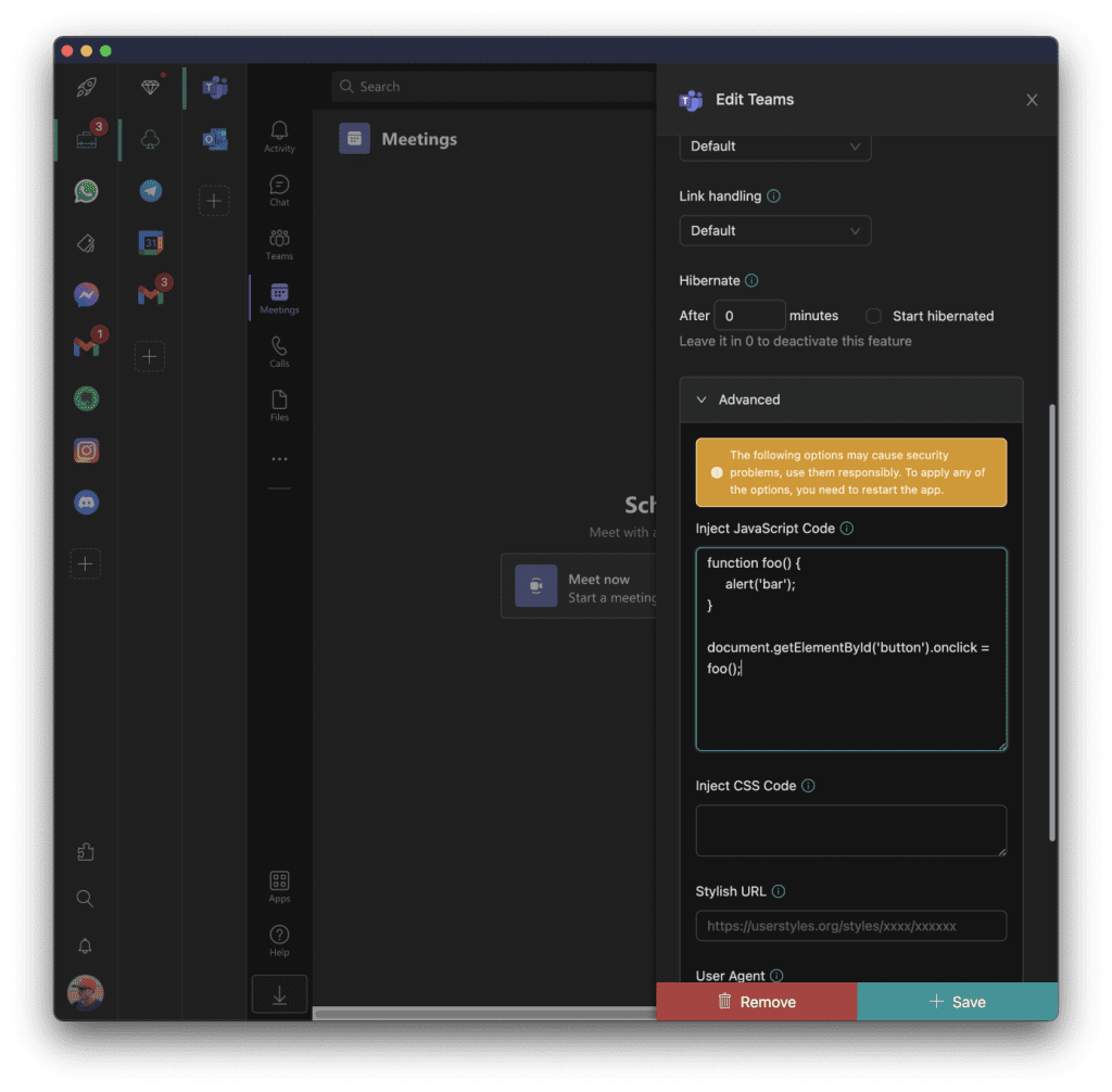 customize Workspace Hub