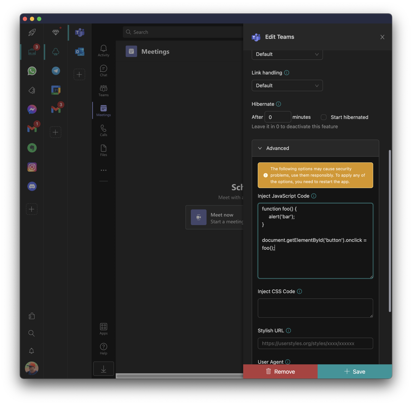 apps in Workspace Hub