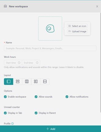 customize Workspace Hub 