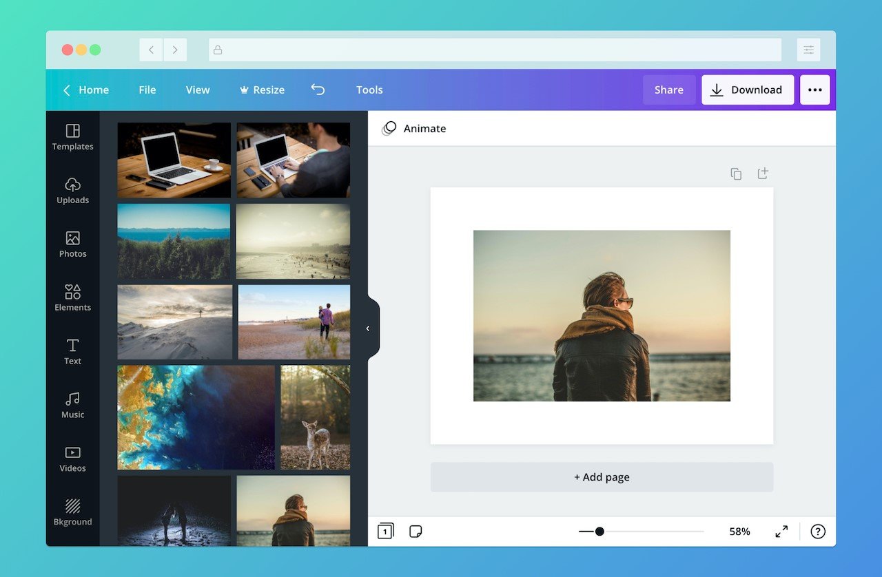 canva vs figma - canva's interface