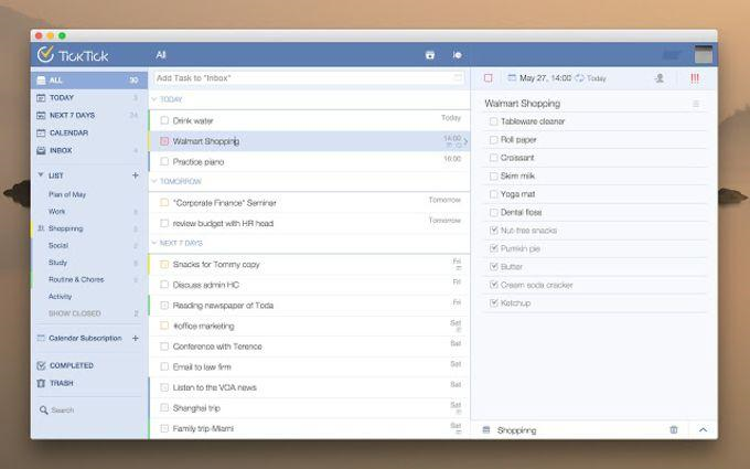 google calendar alternatives-ticktick calendar