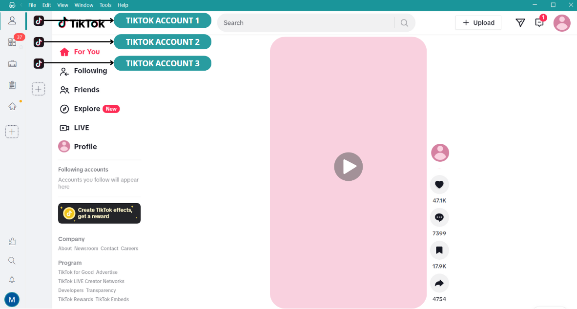 can you have multiple tiktok accounts