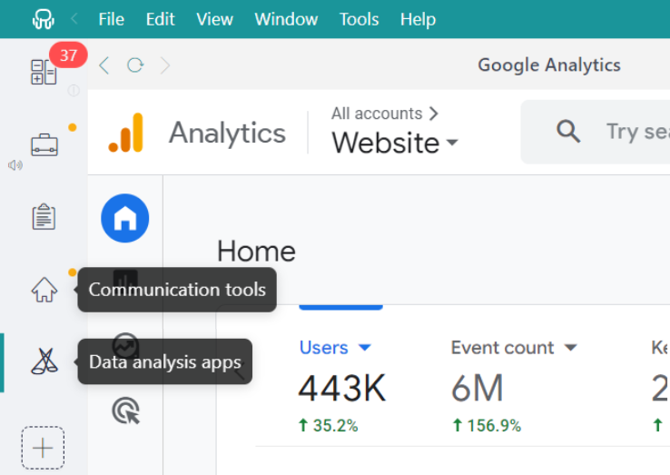 Data analysis app - Workspace Hub