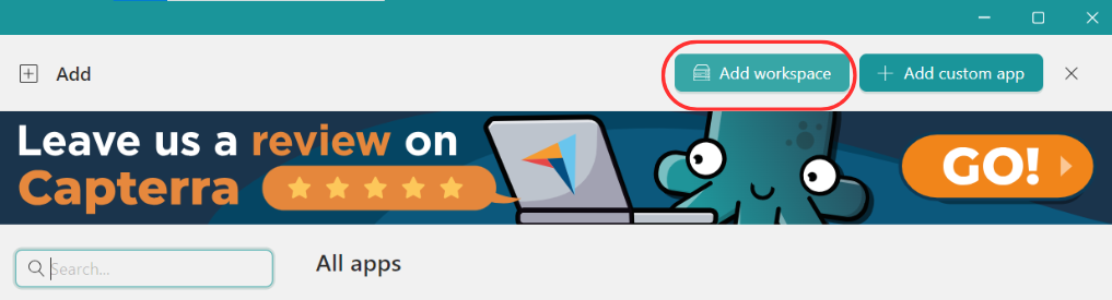 Add workspace-Workspace Hub