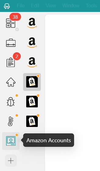 Multiple Amazon Accounts on Workspace Hub