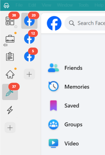 Facebook Workspace Hub notifications