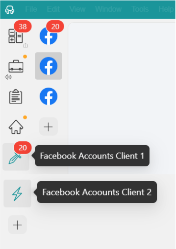 all your Facebook accounts with Workspace Hub Workspaces