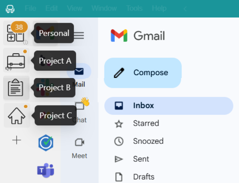 Workspace Hub workspaces - How to manage multiple projects