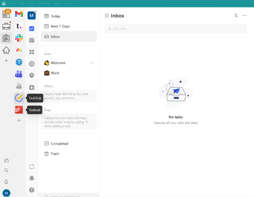 TickTick vs Todoist Workspace Hub