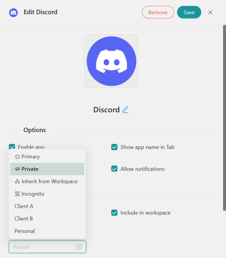 Configure Discord in Workspace Hub