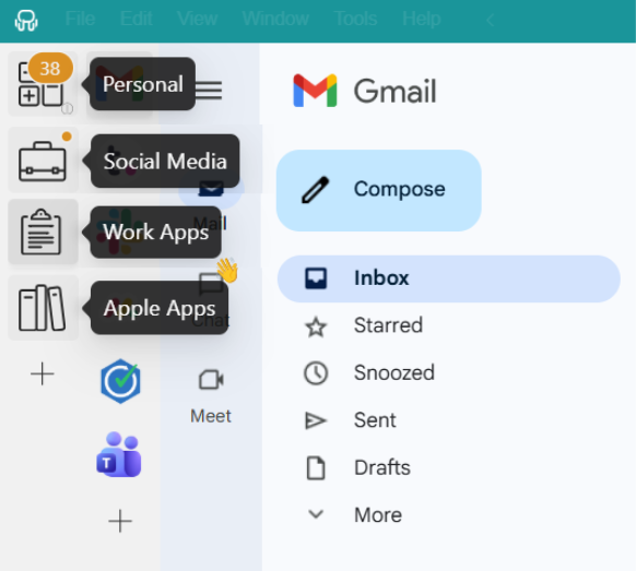 Workspace Hub workspaces - Apple