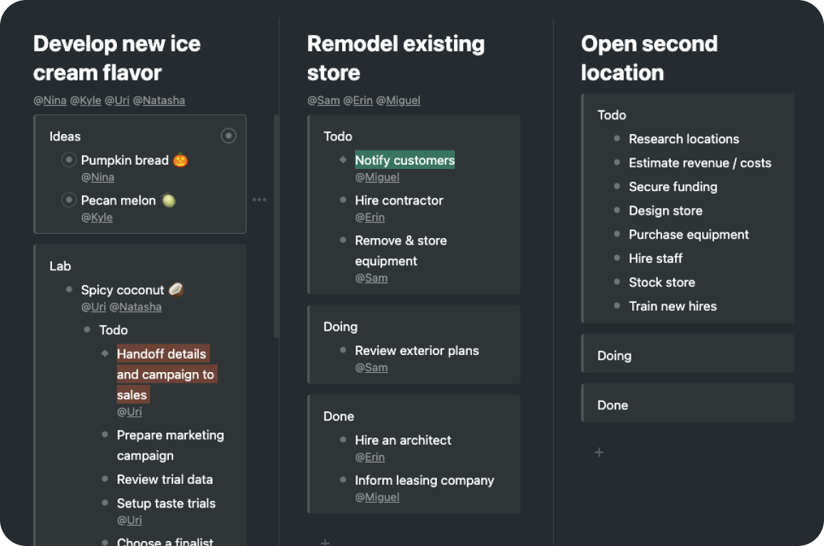 Workflowy interface - Evernote alternatives